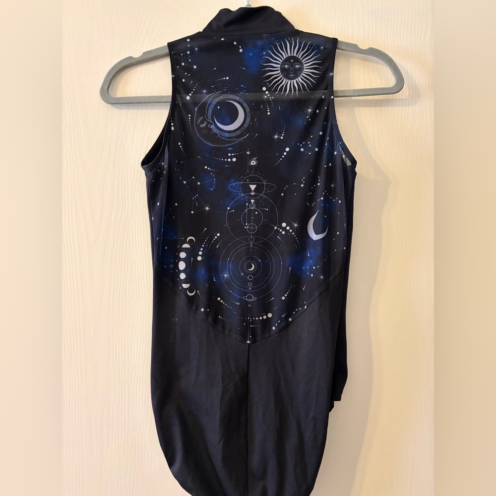 Universe mesh back leotard